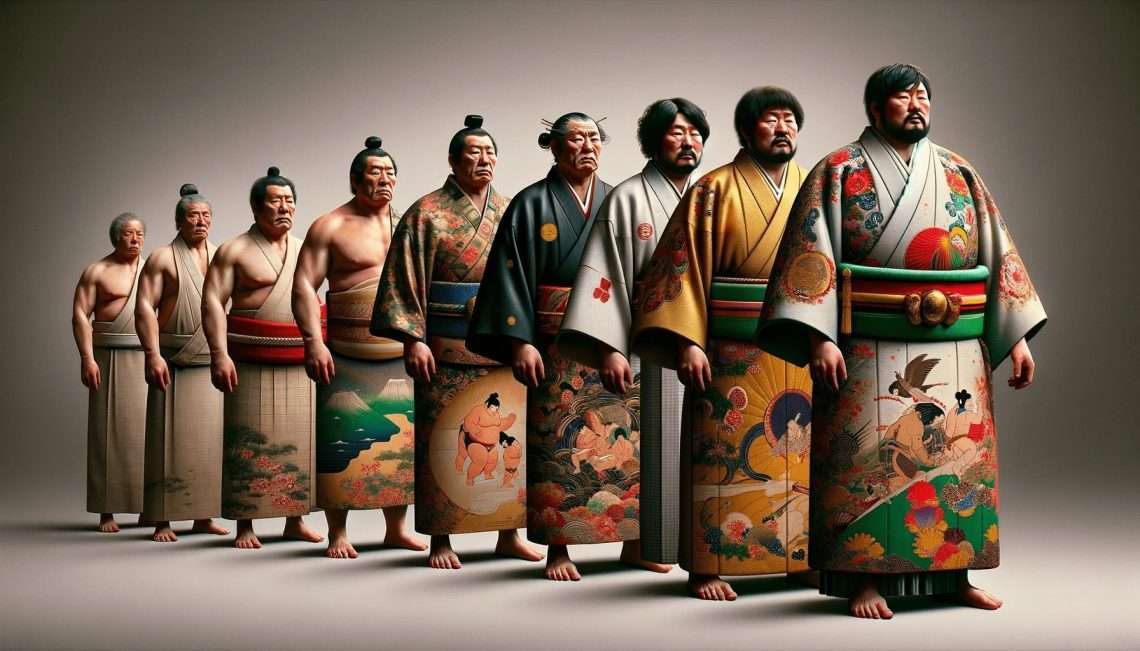 Kesho-mawashi nei lottatori di sumo